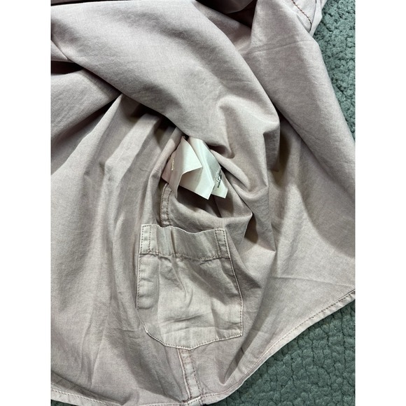 OUTERKNOWN Mens Size XL The Short Sleeve Studio Shirt Button Down Seashell - Picture 6 of 10